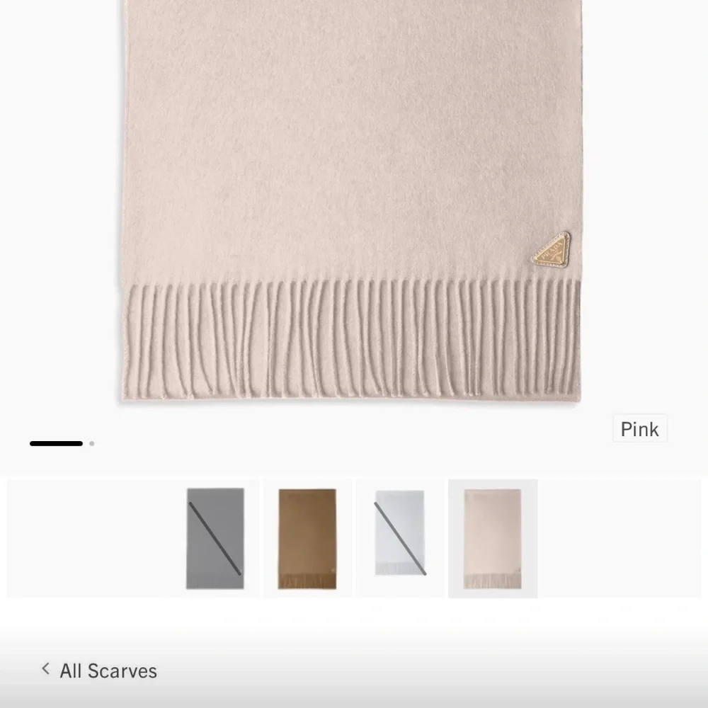 pink silk and cashmere scarf